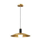 Kaia | Pendant Lamp | Mid-Century Brass, White Glass Shade | 1-Light E27