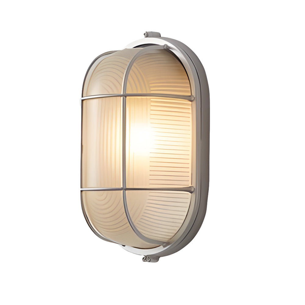 Tamsin | Outdoor Wall Lamp | Retro Industrial, E27, Cast Aluminum | Oval & Round