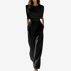 Delphine | Women's Jumpsuit | Belted Waist, Minimalist | Elegant
