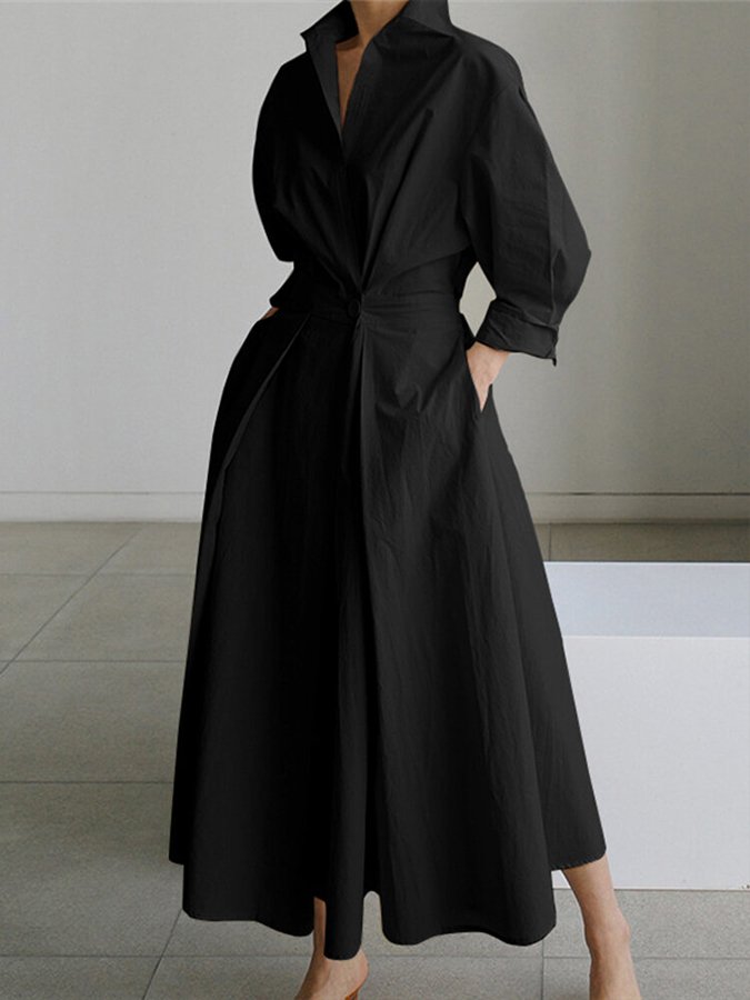 Honor | Shirt Dress | Button-Front, Belted Waist | Women's Midi