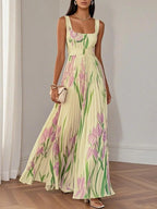Lyra | Floral Boho Dress | Women's A-Line, Flowy Summer Dress