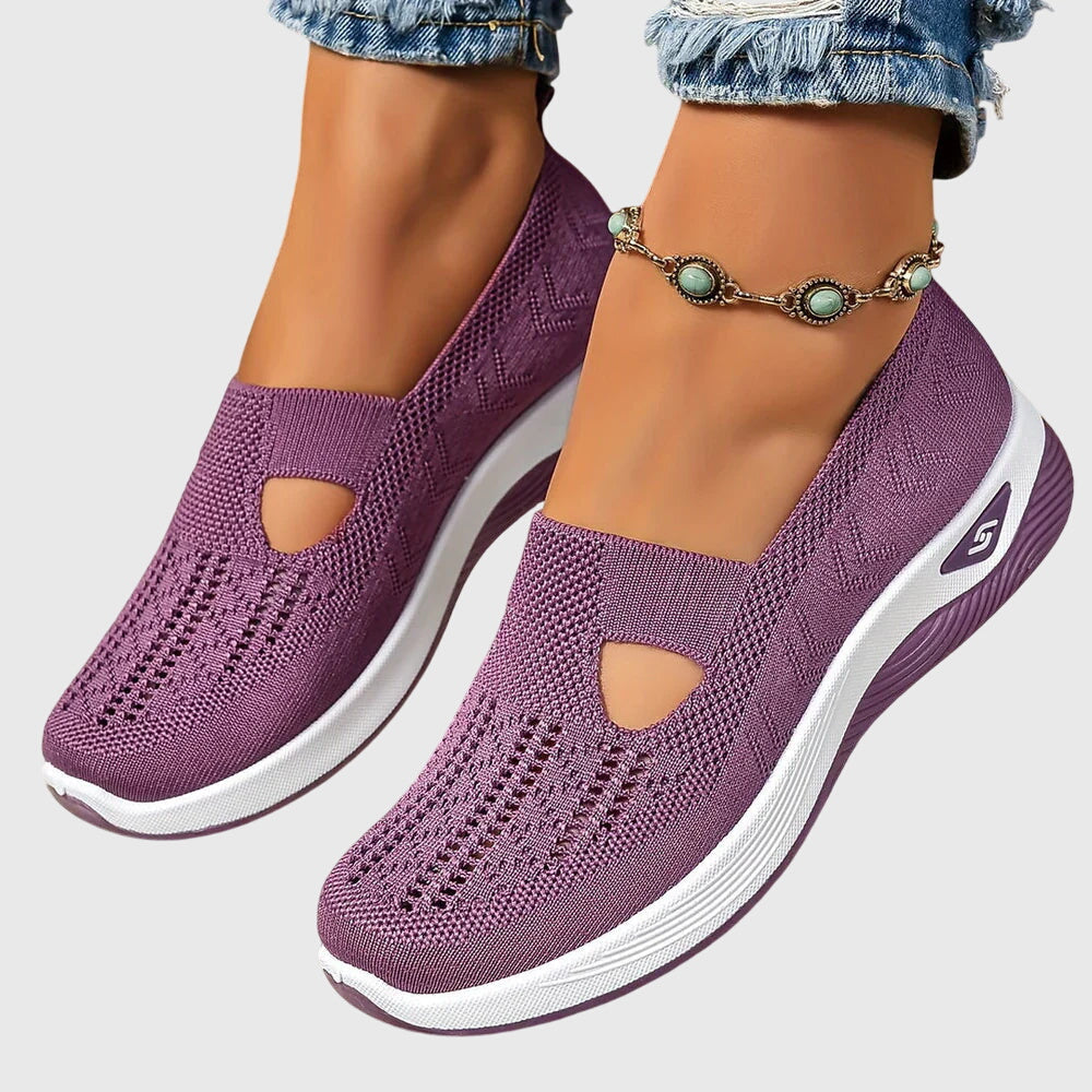 Greta | Women's Orthopaedic Slip-On Shoes | Knitted, Cushioned Sole, All-Day Comfort