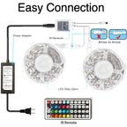 Cosima | LED Strip Lights 32ft | RGB Color Changing, 300 LEDs | IR Remote