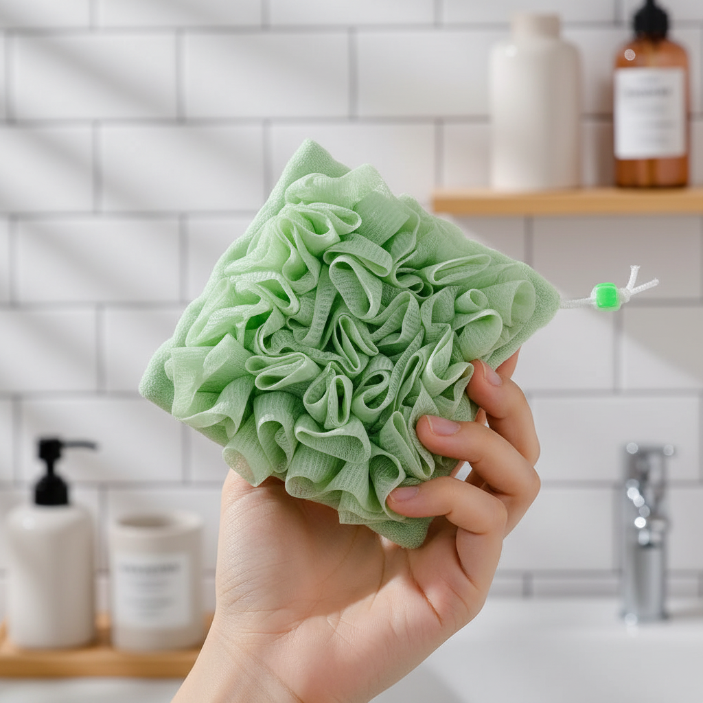 Kira | Soap Dispenser Sponge | 2-in-1 Shower Accessory | Soft, Reusable