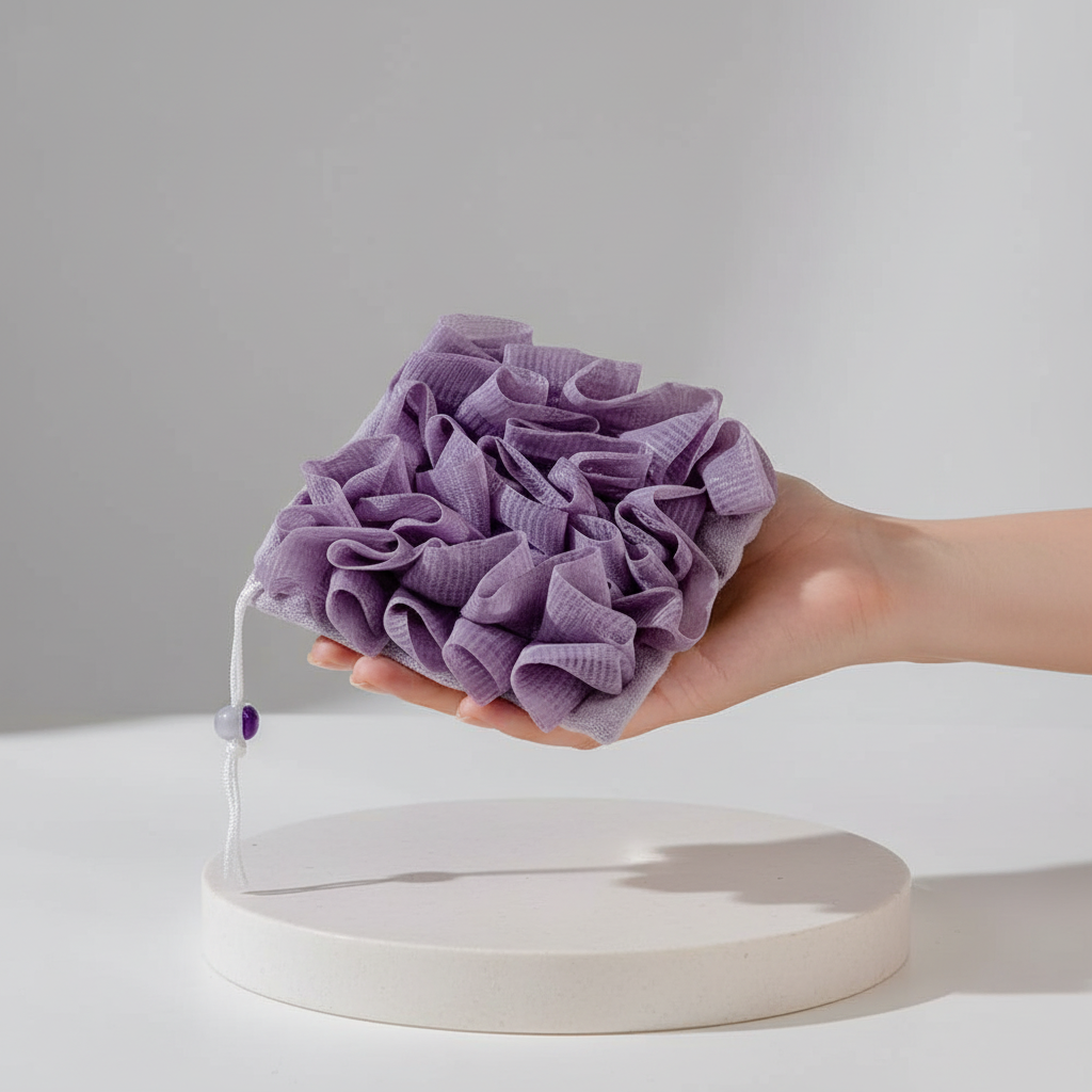 Kira | Soap Dispenser Sponge | 2-in-1 Shower Accessory | Soft, Reusable