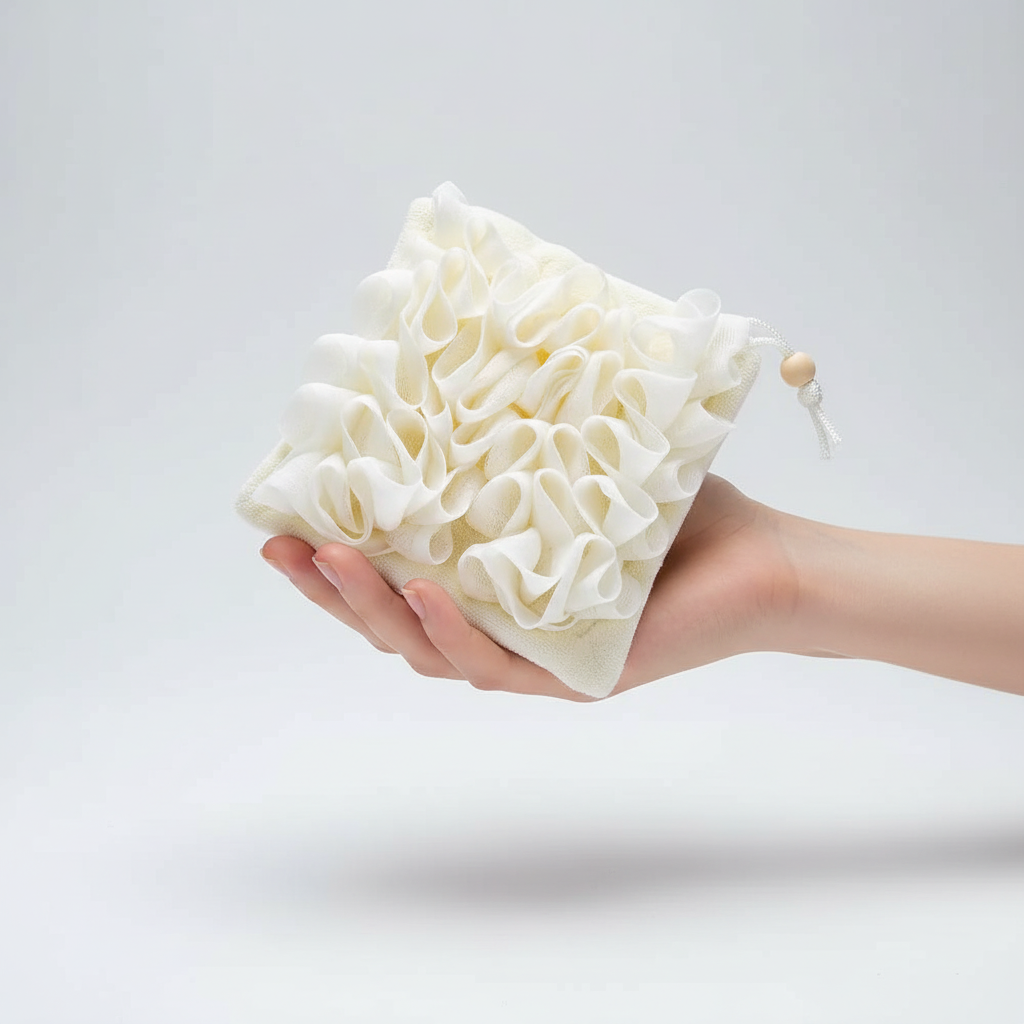 Kira | Soap Dispenser Sponge | 2-in-1 Shower Accessory | Soft, Reusable