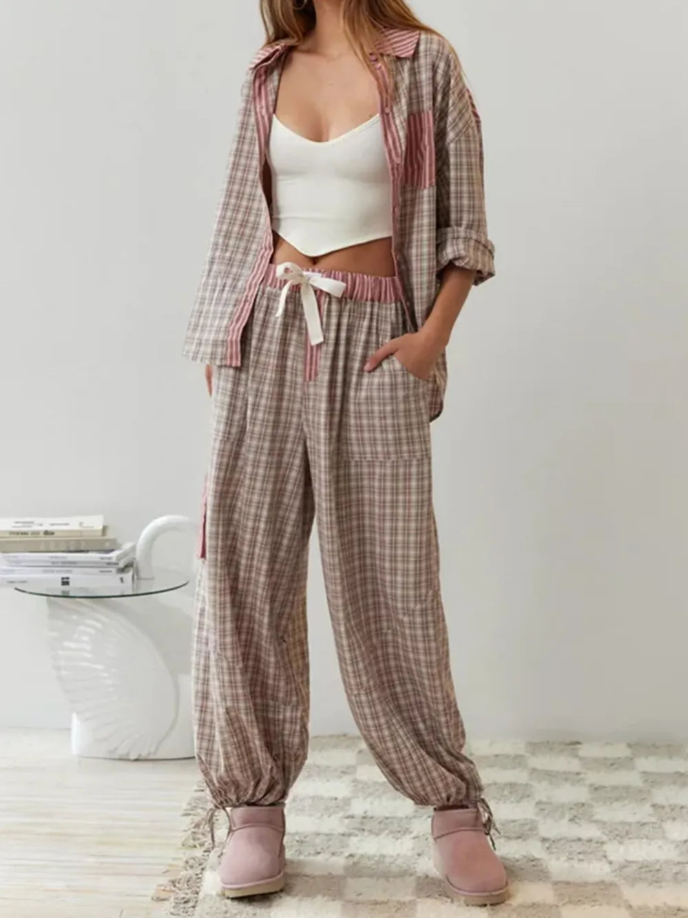 Wenna | Women's Pajama Set | Two-Piece, Soft Cotton, Stretch | Lounge
