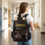 Ottavia | Kids School Backpack Set | 3-Piece, Cat Design, Black | Girls