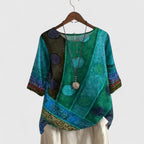 Tamsin | Women Boho Patchwork Print Top