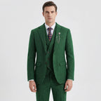Tamsin | Men's 3-Piece Suit | Herringbone Pattern, Tailored Fit | S–4XL
