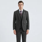 Tamsin | Men's 3-Piece Suit | Herringbone Pattern, Tailored Fit | S–4XL