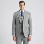Tamsin | Men's 3-Piece Suit | Herringbone Pattern, Tailored Fit | S–4XL