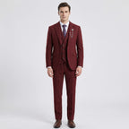 Tamsin | Men's 3-Piece Suit | Herringbone Pattern, Tailored Fit | S–4XL