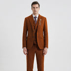 Tamsin | Men's 3-Piece Suit | Herringbone Pattern, Tailored Fit | S–4XL