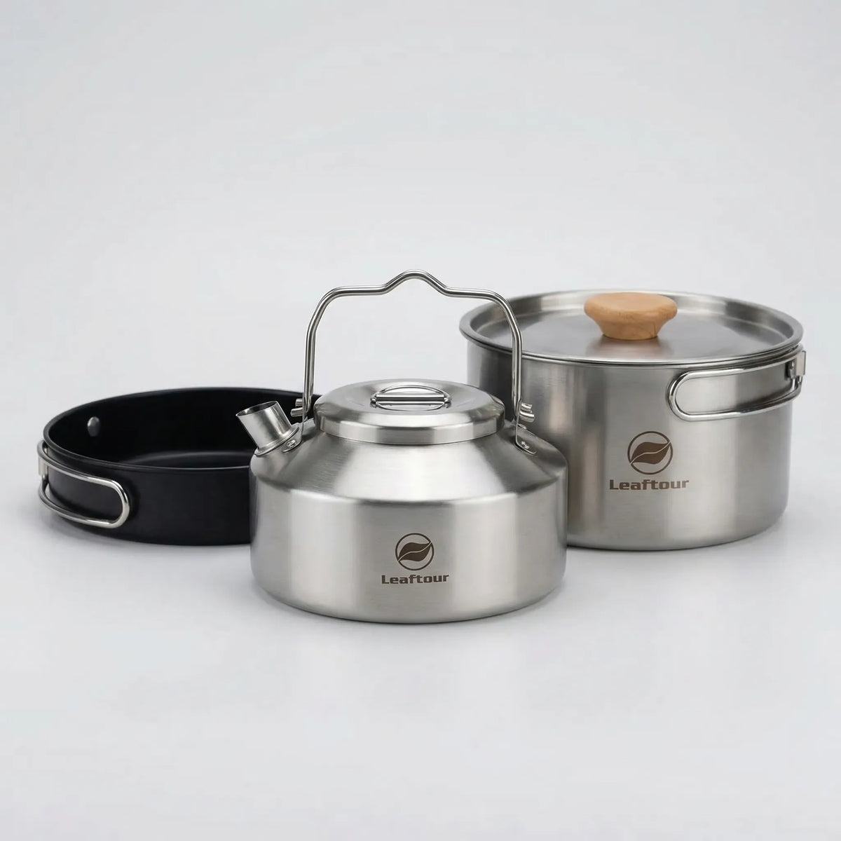 Gigi | Camping Cookware Set | 3-Piece Outdoor Kit | Kettle, Pot & Pan