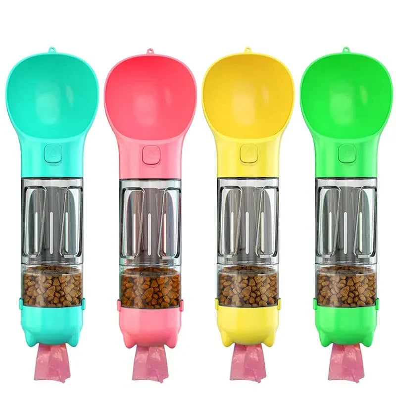 Clea | Dog Water Bottle 3-in-1 | Travel, Poop Bag Dispenser | BPA-Free