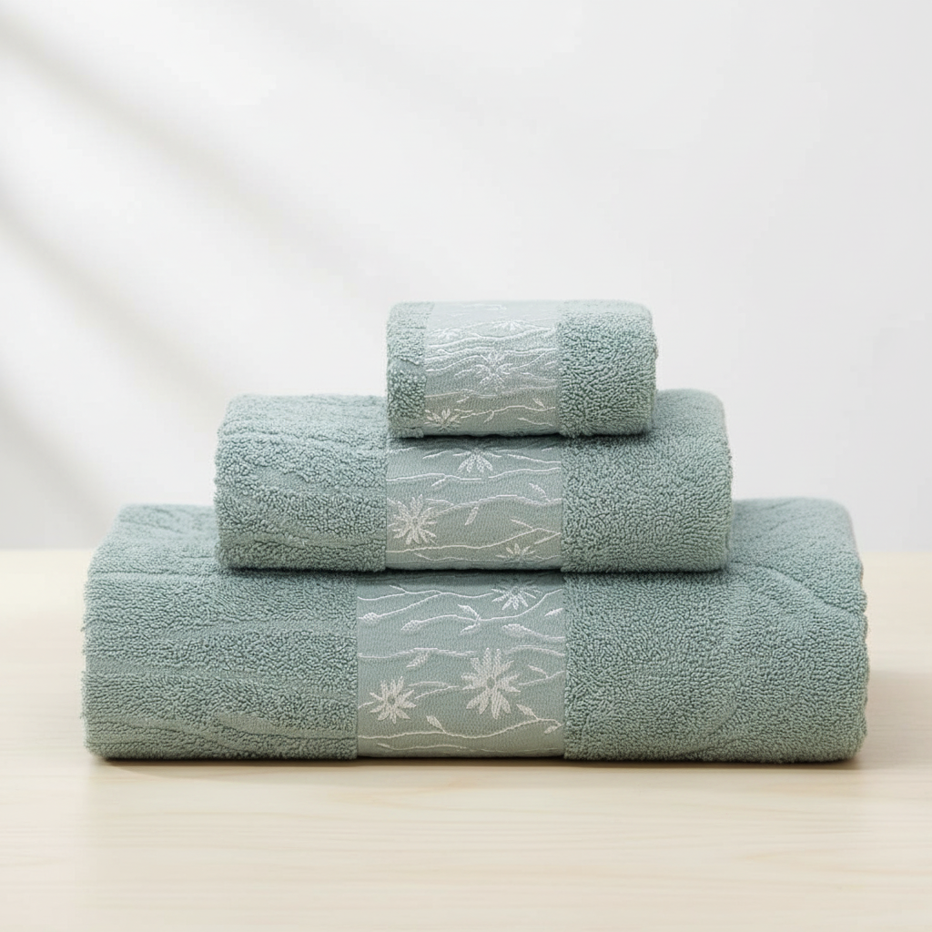 Towel Set | 3-Piece, 100% Ring-Spun Cotton, Soft & Absorbent | Lux