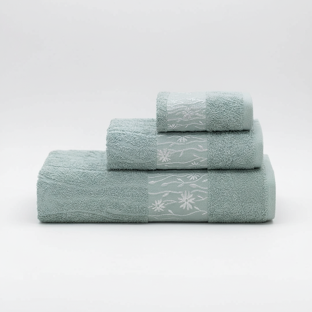 Towel Set | 3-Piece, 100% Ring-Spun Cotton, Soft & Absorbent | Lux