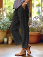 Linen Pants Women Relaxed Fit Lightweight Wide Leg | Reva