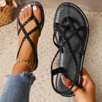 Orthopedic Sandals Women Braided Strap Arch Support Lightweight