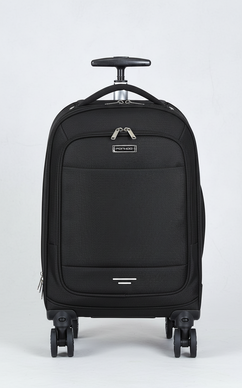 Sage | 30L Rolling Backpack | Black, Laptop Compartment | Water-Resistant Nylon