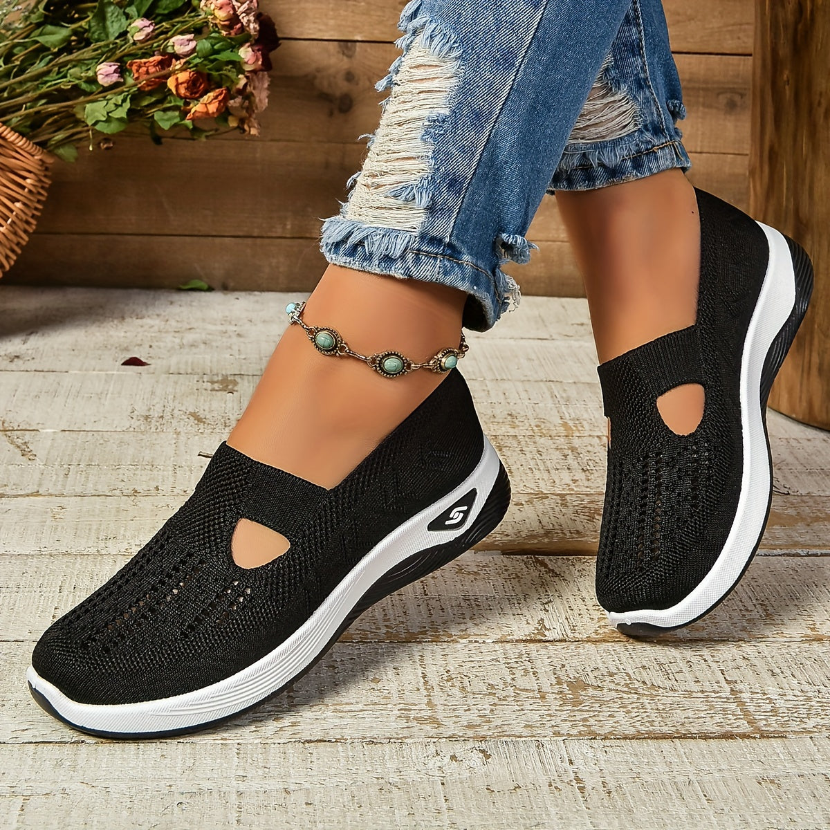 Orthopedic Slip On Shoes Women | Arch Support Cushioned Gel Sole