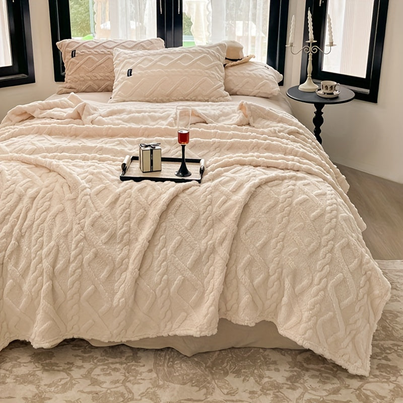 Tamsin | Taffeta Blanket | All-Season, Lightweight | Beige, Soft Polyester