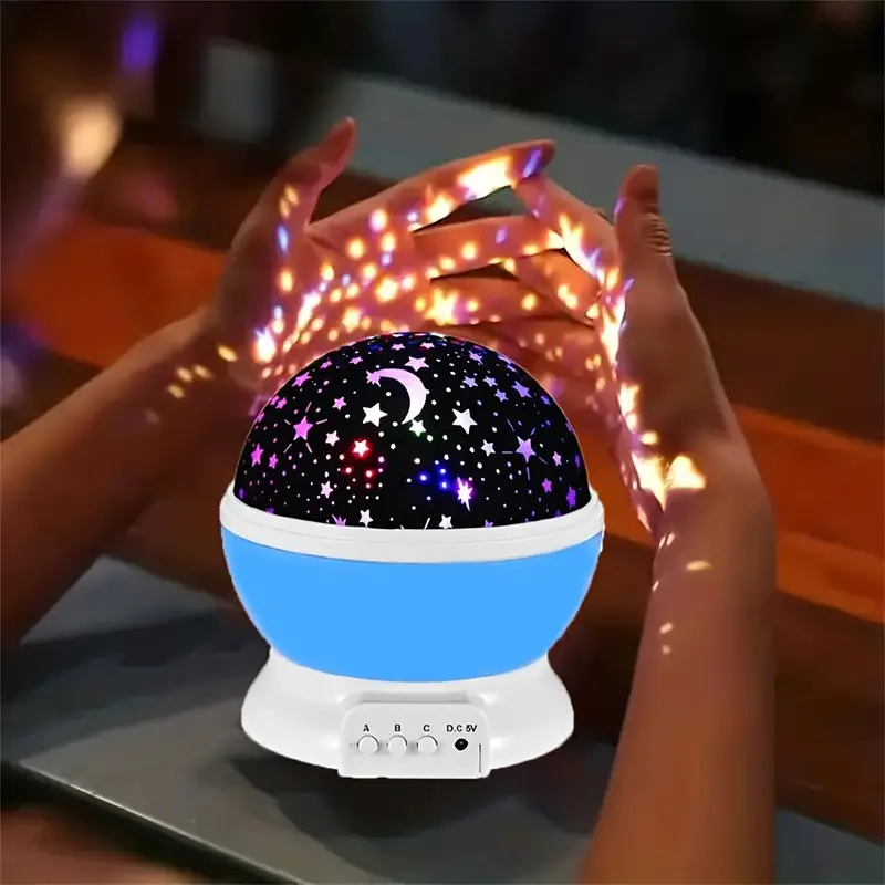 Star Projector Night Light Table Lamp Rotating Dome Rechargeable