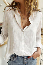 Jolie | Women's V-Neck Blouse | Loose Fit, Lightweight | Casual Chic