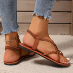 Orthopedic Sandals Women Braided Strap Arch Support Lightweight