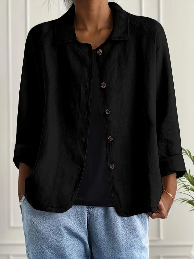 Ondine | Women's Light Blouse | Transitional Weather Top | Loose Fit