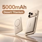 Power Bank Magnetic 5000mAh Wireless Slim iPhone Samsung Compatible