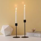 Lux | Metal Candle Holders Set of 2 | Table Decoration | Wedding, Dinner, Holidays