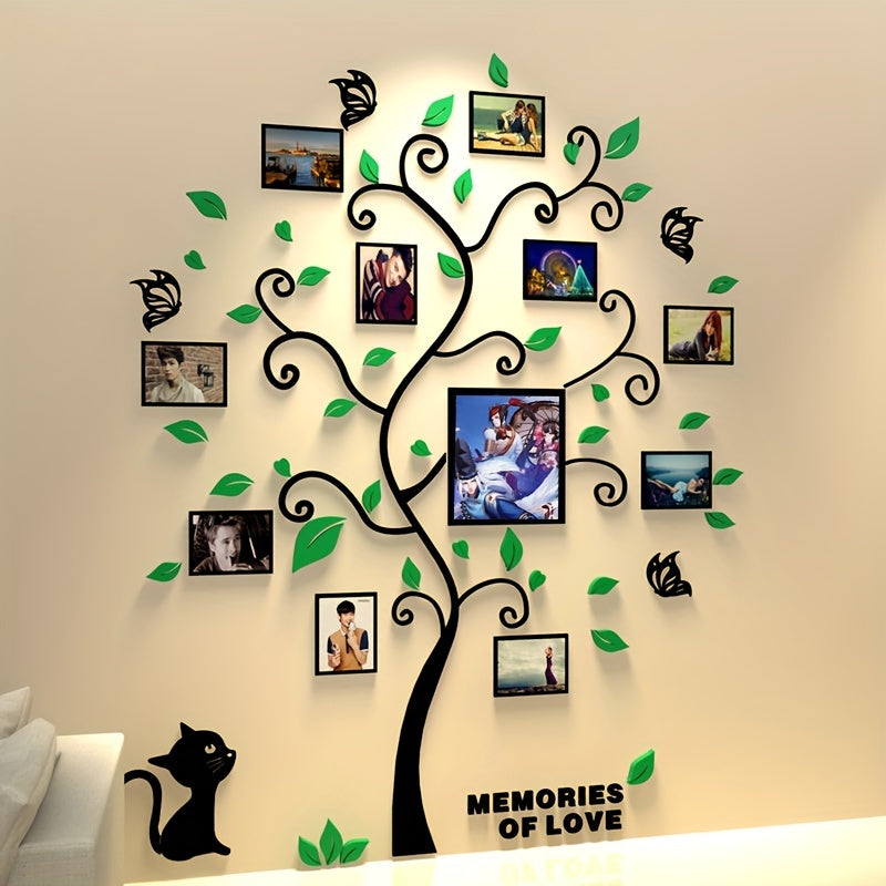 Thea | Photo Frame Wall Decor | 3D Acrylic Photo Tree | Self-Adhesive