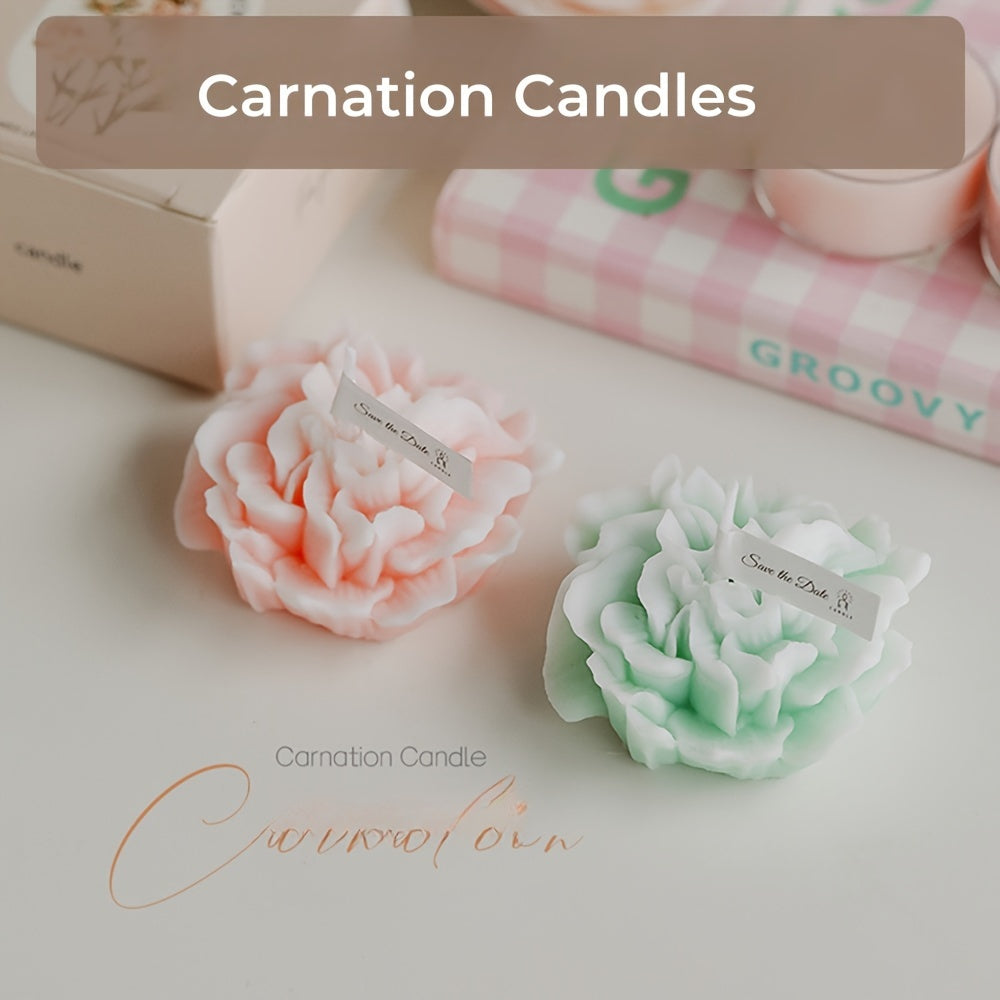 Leah | Scented Candle | Carnation Fragrance, Decorative Gift | Paraffin