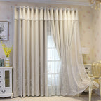Saoirse | Embroidered Curtain Panels | Elf & Fairy Design, Light-Filtering | Set of 2 with Rings