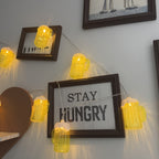 Thea | Beer Mug String Lights | LED Fairy Lights Set of 2 | Warm White, Battery Powered