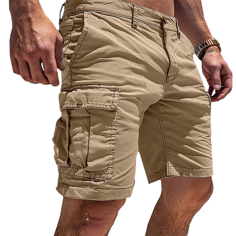 Womens Cargo Shorts Relaxed Fit Multi Pocket Durable Casual Style