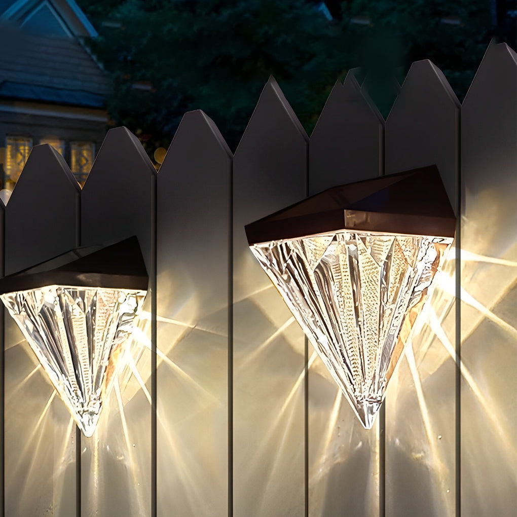 Lena | Solar Wall Lamp | Outdoor Black LED, Waterproof, 2-Pack