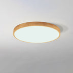 Delphine | Flush Mount Ceiling Light | Nordic Solid Wood, Round LED | 30CM