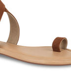 orthopedic sandals women | Suede Toe Loop Flat Casual Summer Sandals