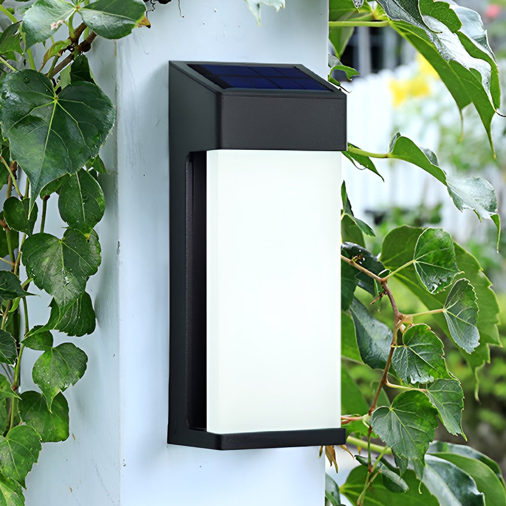 Ondina | Solar Wall Lamp | Black, Waterproof IP44, Warm White | 2 Pack