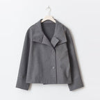Juno | Women's Short Coat | Double-Breasted, Classic Fit | Black, Navy, Beige, Grey