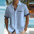 Aria | Men's Short Sleeve Summer Shirt | Breathable, Lightweight | S–3XL