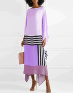 Linnea | Women Geometric Print Kaftan Batwing Sleeve Maxi Dress