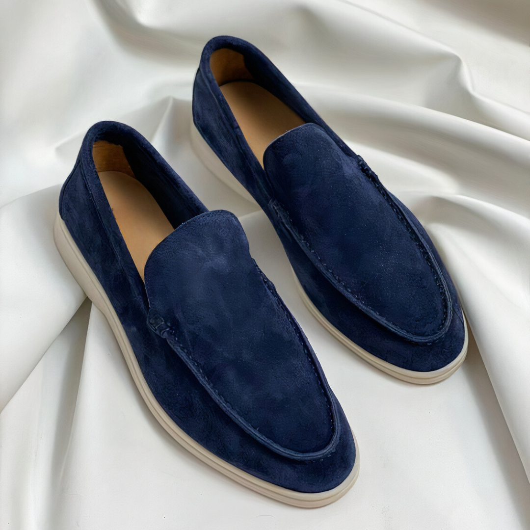 Thea | Men's Loafers | Vintage PU Leather, Slip-On | Black, Brown, Navy