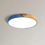 Inez | Ceiling Light | Scandinavian Wood LED, Round | Modern Indoor