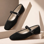 Women Orthopedic Flats Mary Jane Square Toe Adjustable Strap
