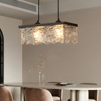 Dione | Chandelier | Dining Room, 3-Step Dimmable, Glass, Black | E27