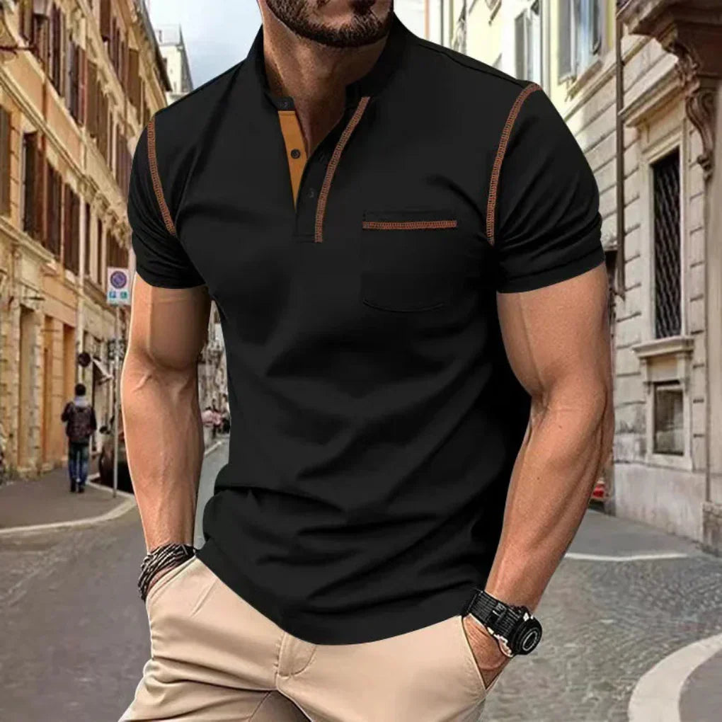 Maren | Men's Polo Shirt | Cotton Blend, Regular Fit | Multi-Color